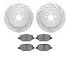 2502-54215 Geoperformance Drilled/Slotted Rotors w/5000 Advanced Brake Pads Kit, 2013-2019 Ford/Lincoln/Mercury/Mazda, Position: - image 1