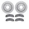 2502-54223 Geoperformance Drilled/Slotted Rotors w/5000 Advanced Brake Pads Kit, 2010-2021 Ford/Lincoln/Mercury/Mazda, Position: - image 1