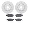 2502-54226 Geoperformance Drilled/Slotted Rotors w/5000 Advanced Brake Pads Kit, 2014-2019 Ford/Lincoln/Mercury/Mazda, Position: - image 1