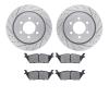 2502-54231 Geoperformance Drilled/Slotted Rotors w/5000 Advanced Brake Pads Kit, 2015-2017 Ford/Lincoln/Mercury/Mazda, Position: - image 1
