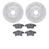 2502-54239 Geoperformance Drilled/Slotted Rotors w/5000 Advanced Brake Pads Kit, 2013-2020 Ford/Lincoln/Mercury/Mazda, Position: - image 1
