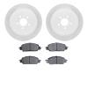 2502-54240 Geoperformance Drilled/Slotted Rotors w/5000 Advanced Brake Pads Kit, 2013-2014 Ford/Lincoln/Mercury/Mazda, Position: - image 1