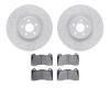 2502-54242 Geoperformance Drilled/Slotted Rotors w/5000 Advanced Brake Pads Kit, 2016-2018 Ford/Lincoln/Mercury/Mazda, Position: - image 1