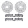 2502-54247 Geoperformance Drilled/Slotted Rotors w/5000 Advanced Brake Pads Kit, 2013-2019 Ford/Lincoln/Mercury/Mazda, Position: - image 1