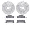 2502-54248 Geoperformance Drilled/Slotted Rotors w/5000 Advanced Brake Pads Kit, 2013-2019 Ford/Lincoln/Mercury/Mazda, Position: - image 1