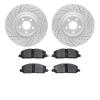 2502-54263 Geoperformance Drilled/Slotted Rotors w/5000 Advanced Brake Pads Kit, Fits Select Ford/Lincoln/Mercury/Mazda, Positio - image 1