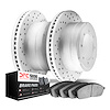 2502-54514 Geoperformance Drilled Brake Rotors w/5000 Advanced Brake Pads Kit, 2003-2007 Ford/Lincoln/Mercury/Mazda, Position: R - image 1