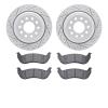 2502-55000 Geoperformance Drilled/Slotted Rotors w/5000 Advanced Brake Pads Kit, 2003-2011 Ford/Lincoln/Mercury/Mazda, Position: - image 1
