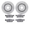 2502-55003 Geoperformance Drilled/Slotted Rotors w/5000 Advanced Brake Pads Kit, Fits Select Ford/Lincoln/Mercury/Mazda, Positio - image 1
