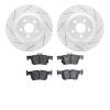 2502-55009 Geoperformance Drilled/Slotted Rotors w/5000 Advanced Brake Pads Kit, Fits Select Ford/Lincoln/Mercury/Mazda, Positio - image 1