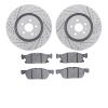 2502-55010 Geoperformance Drilled/Slotted Rotors w/5000 Advanced Brake Pads Kit, 2015-2020 Ford/Lincoln/Mercury/Mazda, Position: - image 1