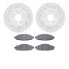 2502-56007 Geoperformance Drilled/Slotted Rotors w/5000 Advanced Brake Pads Kit, 2003-2011 Ford/Lincoln/Mercury/Mazda, Position: - image 1