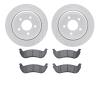2502-56008 Geoperformance Drilled/Slotted Rotors w/5000 Advanced Brake Pads Kit, 2003-2011 Ford/Lincoln/Mercury/Mazda, Position: - image 1