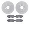 2502-58010 Geoperformance Drilled/Slotted Rotors w/5000 Advanced Brake Pads Kit, 1999-2004 Acura/Honda, Position: Front - image 1