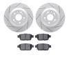 2502-58018 Geoperformance Drilled/Slotted Rotors w/5000 Advanced Brake Pads Kit, 2009-2014 Acura/Honda, Position: Rear - image 1