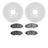 2502-59012 Geoperformance Drilled/Slotted Rotors w/5000 Advanced Brake Pads Kit, 1996-2014 Acura/Honda, Position: Front - image 1