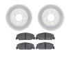 2502-59015 Geoperformance Drilled/Slotted Rotors w/5000 Advanced Brake Pads Kit, 1990-2000 Acura/Honda, Position: Front - image 1