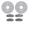 2502-59019 Geoperformance Drilled/Slotted Rotors w/5000 Advanced Brake Pads Kit, 1998-2002 Acura/Honda, Position: Front - image 1