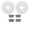 2502-59020 Geoperformance Drilled/Slotted Rotors w/5000 Advanced Brake Pads Kit, 1997-2015 Acura/Honda, Position: Rear - image 1