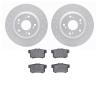 2502-59025 Geoperformance Drilled/Slotted Rotors w/5000 Advanced Brake Pads Kit, 2000-2009 Acura/Honda, Position: Rear - image 1