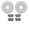 2502-59030 Geoperformance Drilled/Slotted Rotors w/5000 Advanced Brake Pads Kit, 2001-2005 Acura/Honda, Position: Rear - image 1