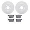 2502-59031 Geoperformance Drilled/Slotted Rotors w/5000 Advanced Brake Pads Kit, Fits Select Acura/Honda, Position: Rear - image 1