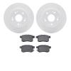 2502-59032 Geoperformance Drilled/Slotted Rotors w/5000 Advanced Brake Pads Kit, 2008-2017 Acura/Honda, Position: Rear - image 1