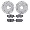 2502-59034 Geoperformance Drilled/Slotted Rotors w/5000 Advanced Brake Pads Kit, 2013-2014 Acura/Honda, Position: Front - image 1