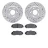 2502-59036 Geoperformance Drilled/Slotted Rotors w/5000 Advanced Brake Pads Kit, 2013-2015 Acura/Honda, Position: Front - image 1