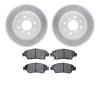 2502-59041 Geoperformance Drilled/Slotted Rotors w/5000 Advanced Brake Pads Kit, 2014-2020 Acura/Honda, Position: Front - image 1