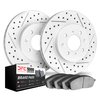2502-59041 Geoperformance Drilled/Slotted Rotors w/5000 Advanced Brake Pads Kit, 2014-2020 Acura/Honda, Position: Front - image 2