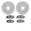 2502-59042 Geoperformance Drilled/Slotted Rotors w/5000 Advanced Brake Pads Kit, Fits Select Acura/Honda, Position: Front - image 1
