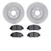 2502-59043 Geoperformance Drilled/Slotted Rotors w/5000 Advanced Brake Pads Kit, 2014-2017 Acura/Honda, Position: Front - image 1