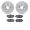2502-59055 Geoperformance Drilled/Slotted Rotors w/5000 Advanced Brake Pads Kit, 2002-2007 Acura/Honda, Position: Front - image 1