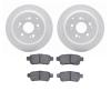2502-59070 Geoperformance Drilled/Slotted Rotors w/5000 Advanced Brake Pads Kit, 2005-2010 Acura/Honda, Position: Rear - image 1