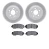 2502-59074 Geoperformance Drilled/Slotted Rotors w/5000 Advanced Brake Pads Kit, 2011-2014 Acura/Honda, Position: Front - image 1
