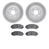 2502-59075 Geoperformance Drilled/Slotted Rotors w/5000 Advanced Brake Pads Kit, 2009-2014 Acura/Honda, Position: Front - image 1