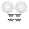 2502-59115 Geoperformance Drilled/Slotted Rotors w/5000 Advanced Brake Pads Kit, 2019-2019 Acura/Honda, Position: Rear - image 1