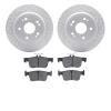 2502-59119 Geoperformance Drilled/Slotted Rotors w/5000 Advanced Brake Pads Kit, 2018-2020 Acura/Honda, Position: Rear - image 1