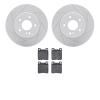 2502-63015 Geoperformance Drilled/Slotted Rotors w/5000 Advanced Brake Pads Kit, 1994-2000 Mercedes-Benz, Position: Rear - image 1