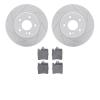 2502-63016 Geoperformance Drilled/Slotted Rotors w/5000 Advanced Brake Pads Kit, 1996-2011 Mercedes-Benz, Position: Rear - image 1
