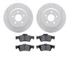 2502-63025 Geoperformance Drilled/Slotted Rotors w/5000 Advanced Brake Pads Kit, 2014-2016 Mercedes-Benz, Position: Rear - image 1