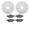 2502-63026 Geoperformance Drilled/Slotted Rotors w/5000 Advanced Brake Pads Kit, 2003-2009 Mercedes-Benz, Position: Rear - image 1