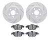 2502-63033 Geoperformance Drilled/Slotted Rotors w/5000 Advanced Brake Pads Kit, 2008-2012 Mercedes-Benz, Position: Rear - image 1