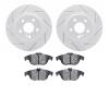2502-63034 Geoperformance Drilled/Slotted Rotors w/5000 Advanced Brake Pads Kit, 2010-2015 Mercedes-Benz, Position: Rear - image 1