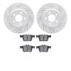 2502-63047 Geoperformance Drilled/Slotted Rotors w/5000 Advanced Brake Pads Kit, Fits Select Mercedes-Benz, Position: Rear - image 1