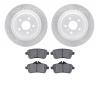 2502-63061 Geoperformance Drilled/Slotted Rotors w/5000 Advanced Brake Pads Kit, 2012-2019 Mercedes-Benz, Position: Rear - image 1