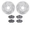 2502-63071 Geoperformance Drilled/Slotted Rotors w/5000 Advanced Brake Pads Kit, 2014-2019 Mercedes-Benz, Position: Rear - image 1