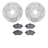 2502-63072 Geoperformance Drilled/Slotted Rotors w/5000 Advanced Brake Pads Kit, 2014-2015 Mercedes-Benz, Position: Rear - image 1
