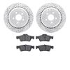 2502-63107 Geoperformance Drilled/Slotted Rotors w/5000 Advanced Brake Pads Kit, 2006-2012 Mercedes-Benz, Position: Rear - image 1